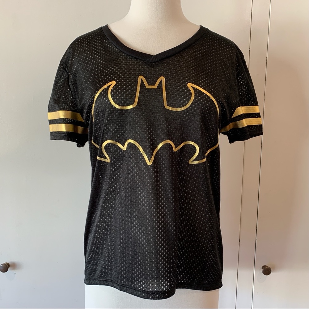 Batman black and gold football jersey women’s XL